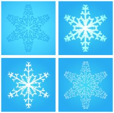 Foamy snowflakes 02