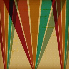 Retro poster with abstract grunge background N2