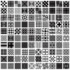100 geometric seamless patterns set N2