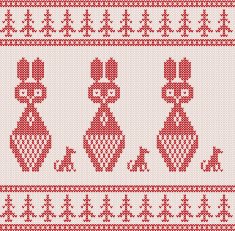 Christmas Knitted background N5