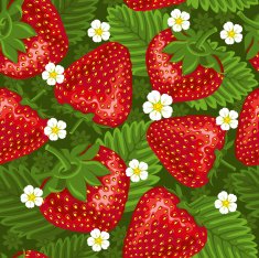 Seamless pattern with strawberry N6
