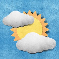 Weather grunge recycled papercraft stick N15