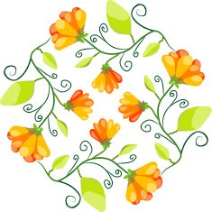 Flower pattern N153