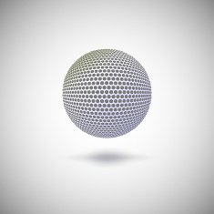 Halftone color sphere N2