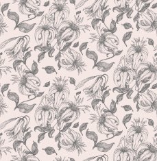 tiger lily seamless pattern