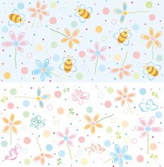 Vector of cute patterns N2