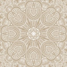 Ornamental round lace background N3