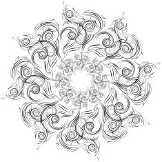 Mandala Skeych Graphic pattern modern ornament N22
