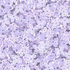 Seamless background with lilac flowers Vector illustration