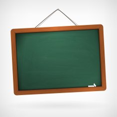 green empty vector chalkboard N2