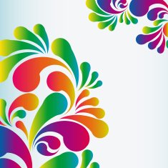 Abstract colorful arc-drop background N7