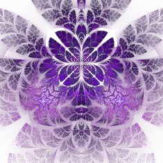 Fabulous fractal pattern in purple Collectiont - tree foliage
