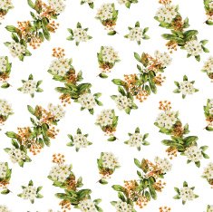 Watercolor blossom seamless pattern N2