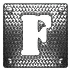 vector metal figure f N2