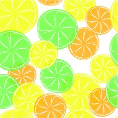 Citrus doodle style background N2