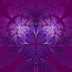 Fabulous fractal pattern in purple Collectiont - tree foliage N2