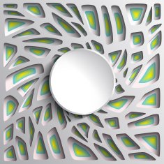 3d geometric background with shadows paper graphic Place for text N10