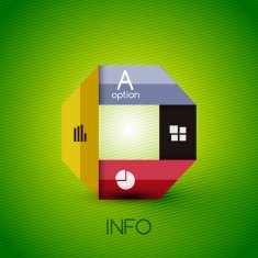 Color bright glossy lines - banner templates N13