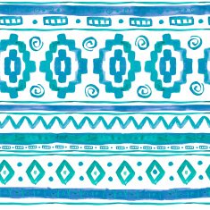 Watercolor Ethnic African Seamless Background N3