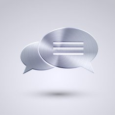 Vector full metal icon on blue background Eps10 N94