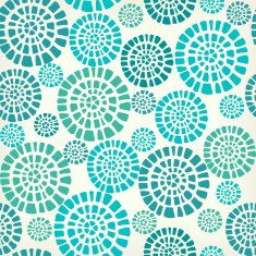 Abstract seamless pattern with blue circle elements N2
