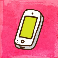 Mobile Phone on Grunge Background N2