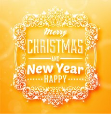 Ornate Christmas Label
