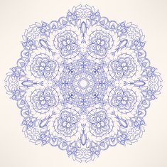 round natural purple pattern N2
