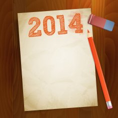 vintage paper width 2014 new year