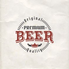 Retro Styled Beer Label N35