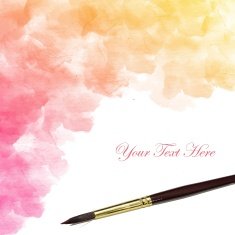 Colorful water color painting background N522