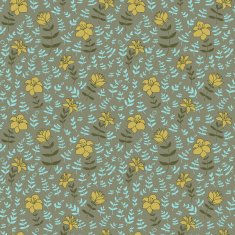 Abstract retro floral pattern N25