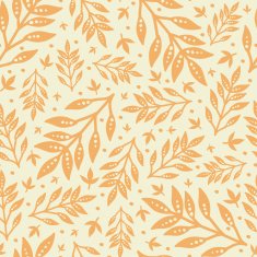 Golden leaves seamless pattern background N2