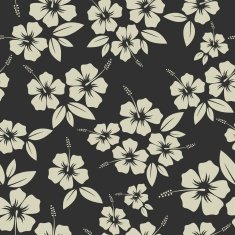 Hibiscus flower seamless wallpaper pattern free image download