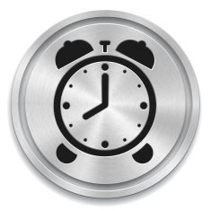 Alarm clock button