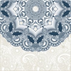 Ornate card with circle ornament N13