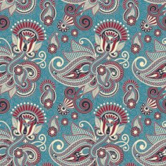 vintage floral seamless paisley pattern
