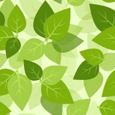 Seamless background with green leaves Vector EPS-10 N2