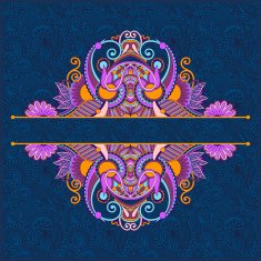 ornate floral pattern N45