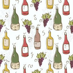 Wine seamless pattern N5