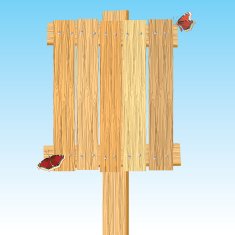 Pointer from a tree Vectorial illustration N5