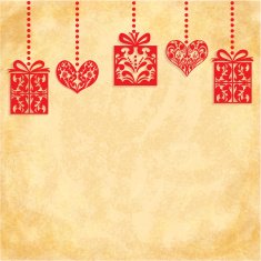 Vector Vintage Happy New Year card design N5