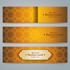 Collection banner design Asian art background vector illustration
