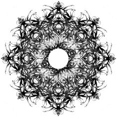 Mandala Decorative hand drawn lace pattern N43