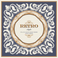 Hipster style greeting card vintage background