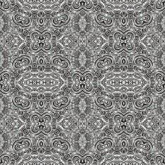 Seamless waved black and white pattern N2