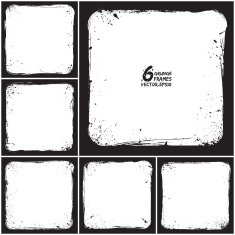 Grunge vector frames N4
