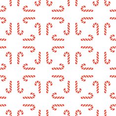Seamless Christmas pattern of candy