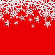 Snowflakes seamless border Christmas holiday background Sale banner
