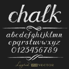 Chalk alphabet N3